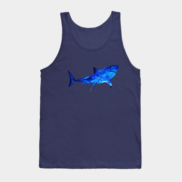 shark night sky alone Tank Top by Egit